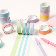 Load image into Gallery viewer, Stunning Macaron Color Washi Tape Sets