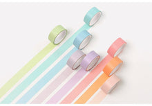 Load image into Gallery viewer, Stunning Macaron Color Washi Tape Sets