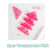Load image into Gallery viewer, Mini Colorful Corner Paper Clip Sets (5pcs)