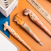 Load image into Gallery viewer, Handmade Wooden Animal Design Gel Pens