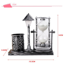 Load image into Gallery viewer, Vintage Style Hourglass Lamp & Pen Holder