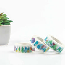 Load image into Gallery viewer, Watercolor Colorful Washi Tapes (8 Designs)
