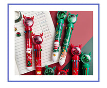 Load image into Gallery viewer, Christmas Theme - 10 in 1 Multi-Color Pen (4 Designs)