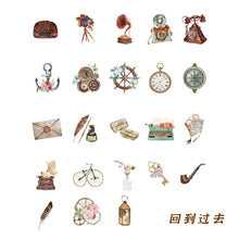Load image into Gallery viewer, Travel to the Past Vintage Style Stickers