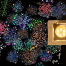 Load image into Gallery viewer, Colorful Snow Flakes Laser Stickers - Limited Edition