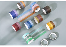 Load image into Gallery viewer, Magic Moment Rainbow Color Washi Tape Set (100 pcs)