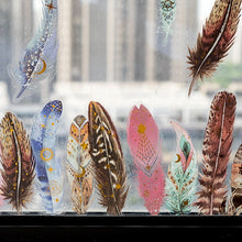Load image into Gallery viewer, Glistening Feather Large Stickers - Limited Edition