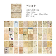 Load image into Gallery viewer, Vintage Style Magic Notes Material Paper ( 8 Designs)