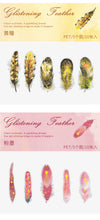 Load image into Gallery viewer, Glistening Feather Large Stickers - Limited Edition