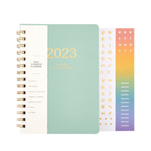 Load image into Gallery viewer, WiseFine 2023 (A5) Weekly Spiral Leather Planners (4 Colors)