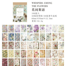 Load image into Gallery viewer, Vintage Style Private Collection Series Material Paper Set (100 pcs a set)