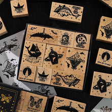 Load image into Gallery viewer, Butterfly & Sea of Stars Rubber Stamp Sets
