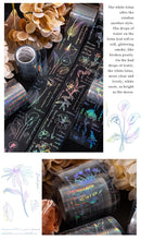 Load image into Gallery viewer, Plant & Floral Laser Transparent Masking Tapes ( 6 Designs) - Limited Edition