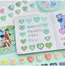 Load image into Gallery viewer, Colorful Beating Hearts Sticker Rolls