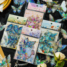 Load image into Gallery viewer, Crystal Series Butterfly Laser Decorative Stickers