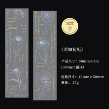 Load image into Gallery viewer, Plant & Floral Laser Transparent Masking Tapes ( 6 Designs) - Limited Edition