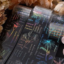 Load image into Gallery viewer, Plant & Floral Laser Transparent Masking Tapes ( 6 Designs) - Limited Edition