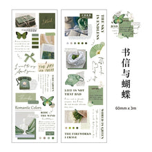 Load image into Gallery viewer, Vintage Style Butterfly  Series Transparent Washi Tapes