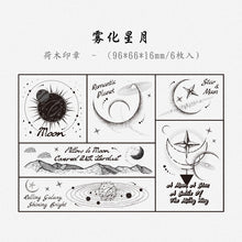 Load image into Gallery viewer, Japanese Floral & Universe Rubber Stamp Sets