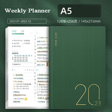 Load image into Gallery viewer, 2023 Elegant( A5) Weekly Leather Planners (4 Colors) - Limited Edition