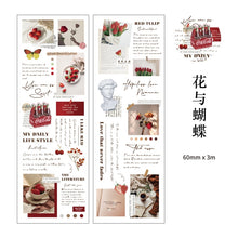 Load image into Gallery viewer, Vintage Style Butterfly  Series Transparent Washi Tapes