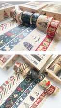 Load image into Gallery viewer, Merry Christmas Gold Foiled Washi Tape Set ( 8 pcs)