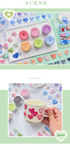 Load image into Gallery viewer, Colorful Beating Hearts Sticker Rolls
