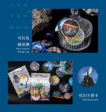 Load image into Gallery viewer, Moon & Universe Series Gold Foiled Stickers (6 Designs)