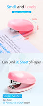 Load image into Gallery viewer, Cute Kawaii Mini Staplers (3colors)