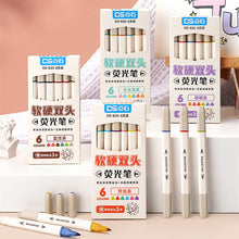 Load image into Gallery viewer, Macaron & Retro Color Dual-sided Highlighter Sets