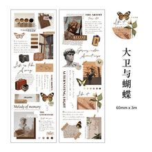 Load image into Gallery viewer, Vintage Style Butterfly  Series Transparent Washi Tapes