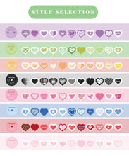Load image into Gallery viewer, Colorful Beating Hearts Sticker Rolls