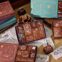 Load image into Gallery viewer, Japanese Floral & Universe Rubber Stamp Sets