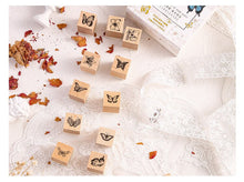 Load image into Gallery viewer, Butterfly Wooden Stamp Set
