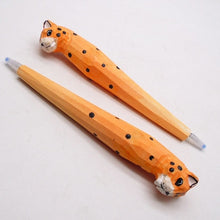 Load image into Gallery viewer, Handmade Wooden Animal Design Gel Pens