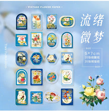 Load image into Gallery viewer, Vintage Style Flower House Stickers