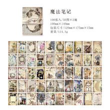 Load image into Gallery viewer, Vintage Style Magic Notes Material Paper ( 8 Designs)