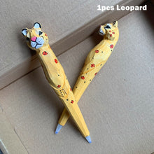 Load image into Gallery viewer, Handmade Wooden Animal Design Gel Pens