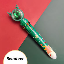 Load image into Gallery viewer, Christmas Theme - 10 in 1 Multi-Color Pen (4 Designs)