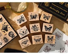 Load image into Gallery viewer, Butterfly & Sea of Stars Rubber Stamp Sets