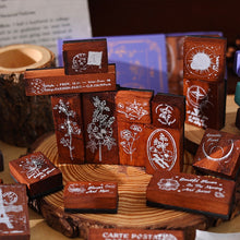 Load image into Gallery viewer, Japanese Floral & Universe Rubber Stamp Sets