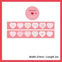 Load image into Gallery viewer, Colorful Beating Hearts Sticker Rolls