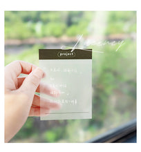 Load image into Gallery viewer, Elegant Transparent Memo Pads