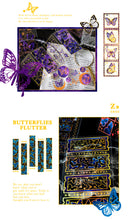 Load image into Gallery viewer, Vintage Style Butterfly and Nature Bright Stickers