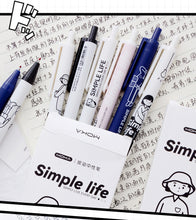 Load image into Gallery viewer, Simple Life Cartoon Gel Pen Set ( 6pcs)