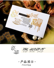 Load image into Gallery viewer, Vintage Style Royal Gold Stickers ( 6 Designs)