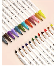 Load image into Gallery viewer, Macaron & Retro Color Dual-sided Highlighter Sets