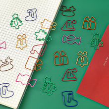 Load image into Gallery viewer, Cute Kawaii Xmas Paper Clips (7 designs)