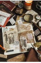 Load image into Gallery viewer, Vintage Style Embossed Series Stickers (6 Designs)