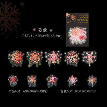 Load image into Gallery viewer, Colorful Snow Flakes Laser Stickers - Limited Edition